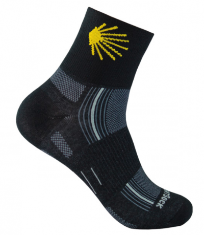 Socks Camino de Santiago, black, low