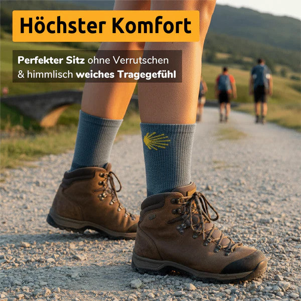 Chaussettes Wrightsock Stride à festons, mi-mollet, grises
